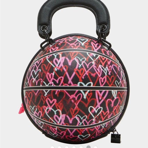 Betsey Johnson Heart Basketball Crossbody Bag - Picture 6 of 6